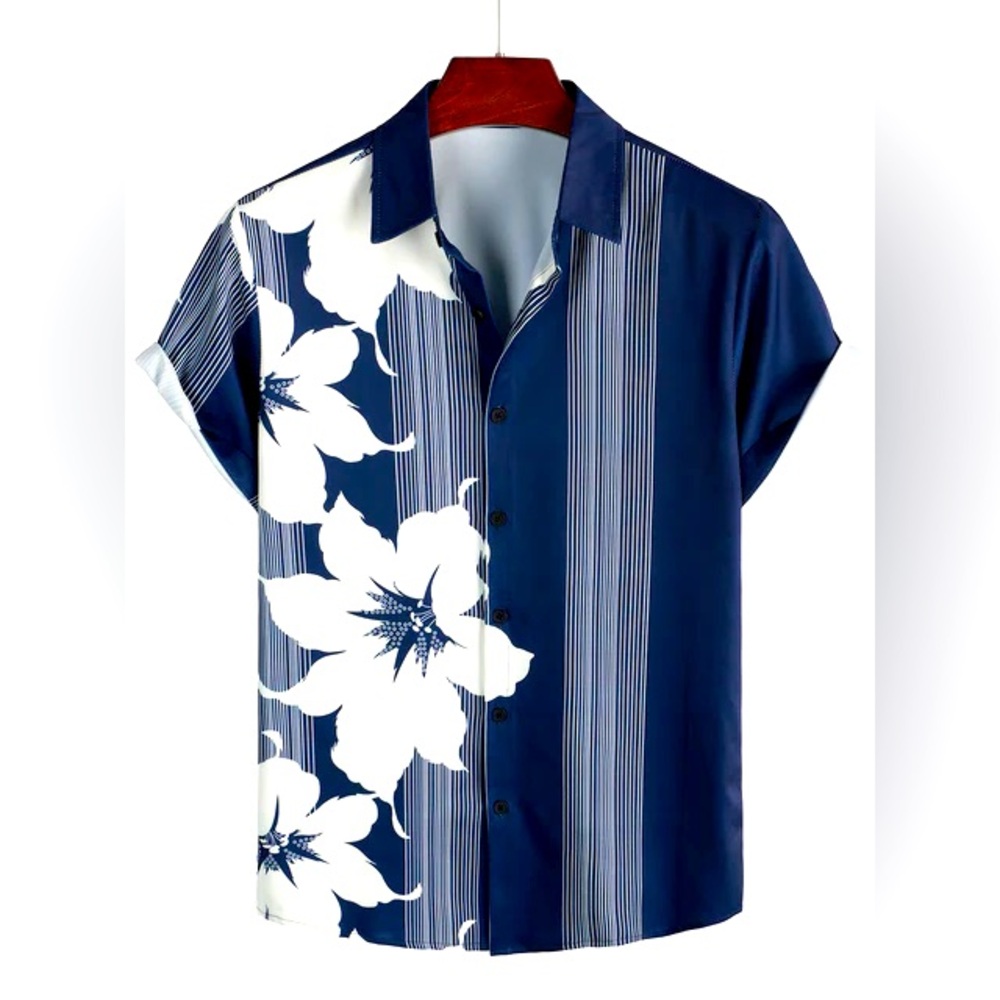 Men’s Floral Vintage Aloha Hawaiian XL